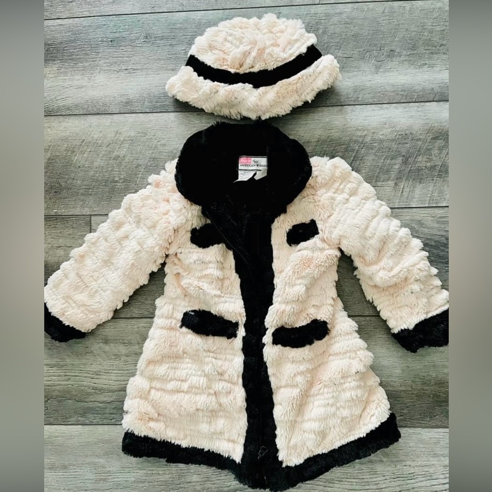 Widgeon Faux Pink Sherling Coat/Hat sooo soft